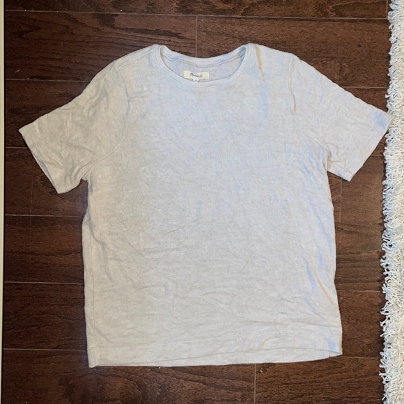 Madewell buttery soft t-shirt in beige - Picture 1 of 4